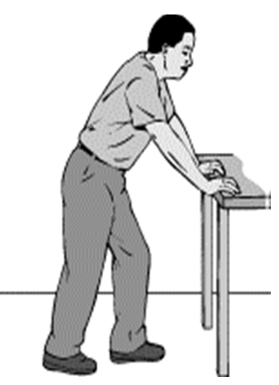 Đứng chống bàn