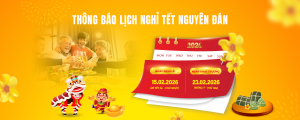 THÔNG BÁO LỊCH NGHỈ LỄ TẾT NGUYÊN ĐÁN 2026