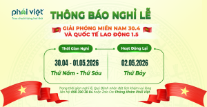 PHỔI VIỆT THÔNG BÁO LỊCH NGHỈ LỄ 30/04 – 01/05