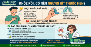KHỎE RỒI, CÓ NÊN NGƯNG HÍT THUỐC HEN SUYỄN?